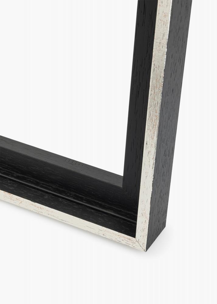 Mavanti Rahmen fr Leinwand Lexington Schwarz / Silber 40x60 cm