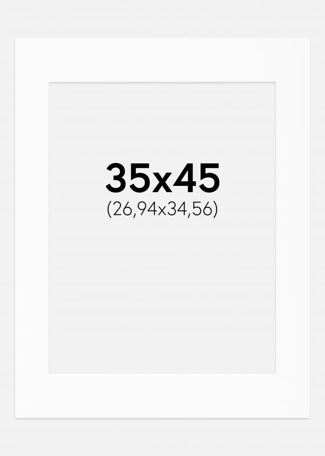 Artlink Passepartout Weiß Standard (weißer Kern) 35x45 cm (26,94x34,56)