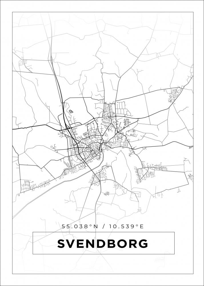 Bildverkstad Map - Svendborg - White