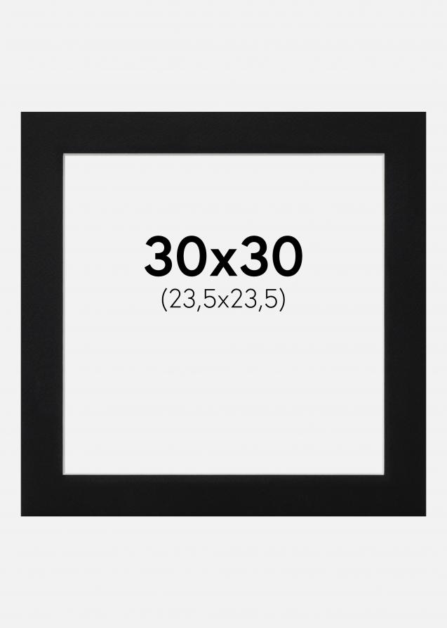 Artlink Passepartout Schwarz Standard (weißer Kern) 30x30 cm (23,5x23,5)
