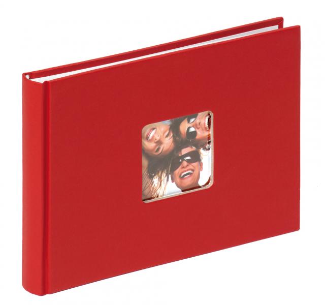 Walther Fun Album Rot - 22x16 cm (40 weiße Seiten / 20 Blatt)
