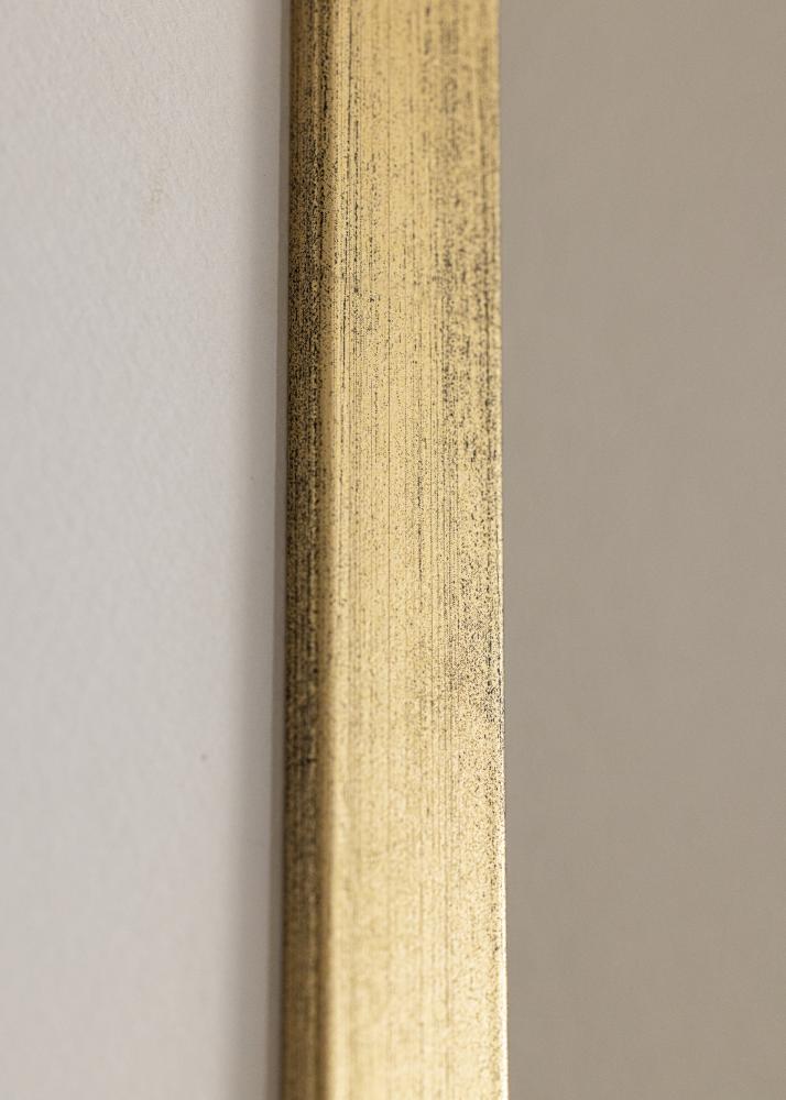 Ram med passepartou Rahmen Stilren Gold 70x100 cm - Passepartout Wei 59,4x84 cm (A1)