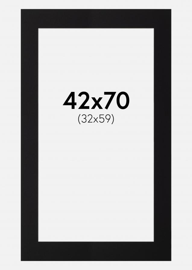 Artlink Passepartout Schwarz Standard (weißer Kern) 42x70 cm (32x59)