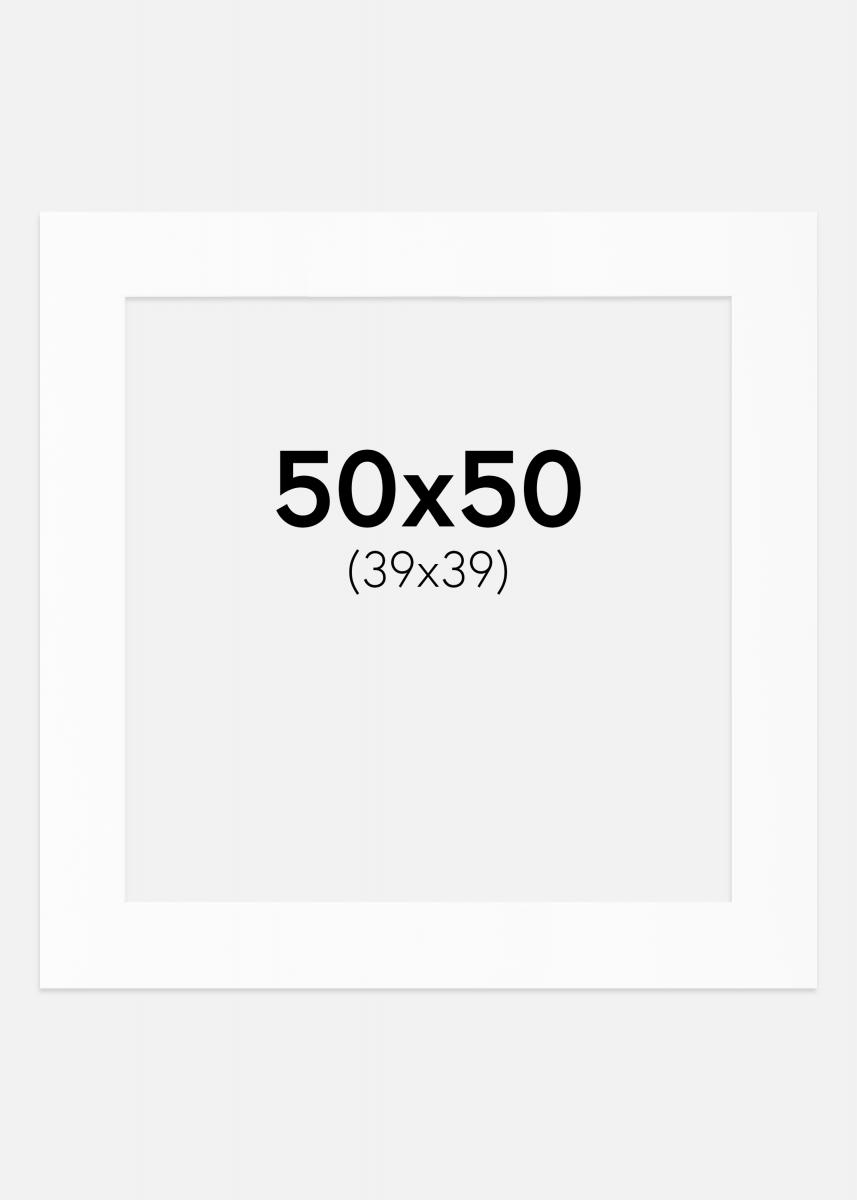 Artlink Passepartout Weiß Standard (weißer Kern) 50x50 cm (39x39)