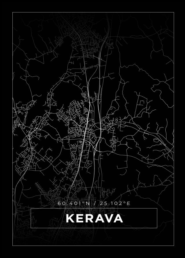 Bildverkstad Map - Kerava - Black