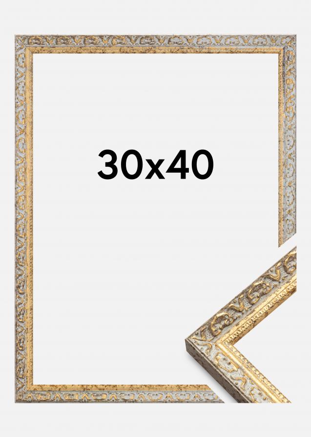 Bubola e Naibo Rahmen Smith Gold-Silber 30x40 cm