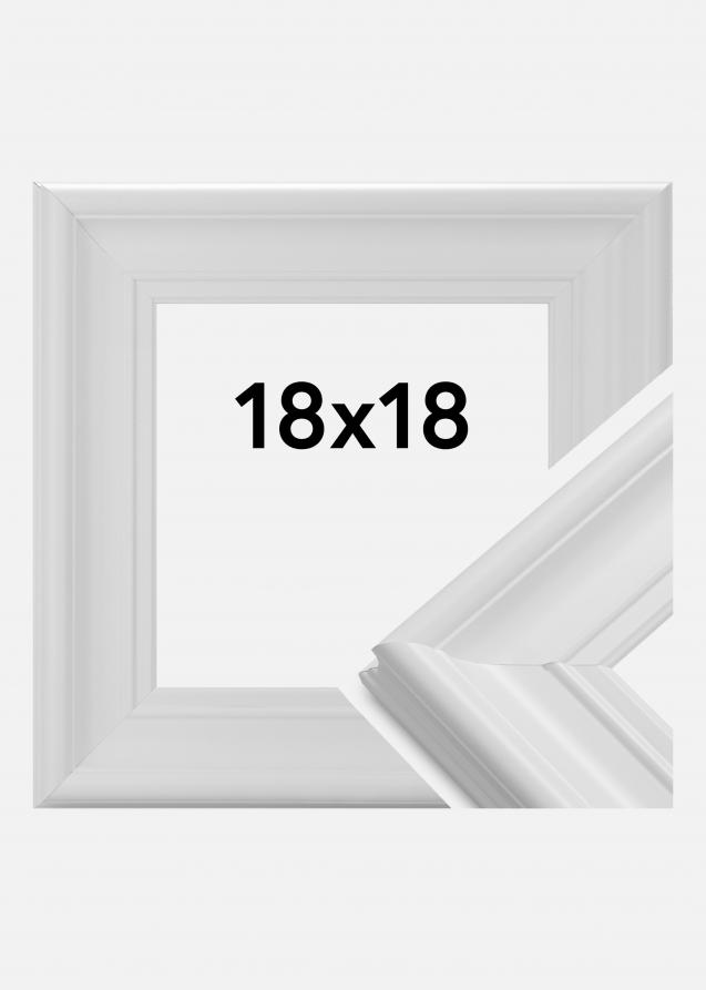 Ramverkstad Rahmen Mora Premium Weiß 18x18 cm