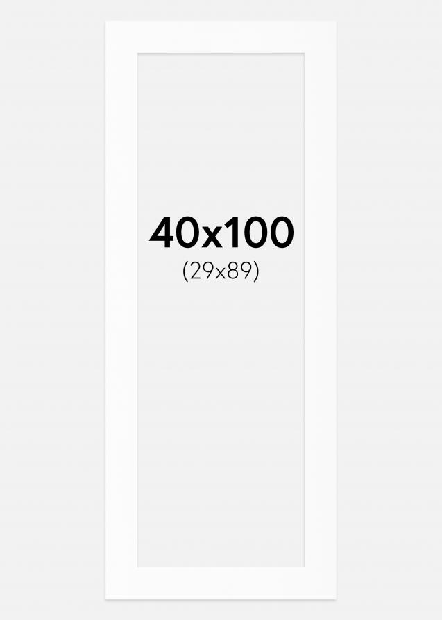 Artlink Passepartout Weiß Standard (weißer Kern) 40x100 cm (29x89)
