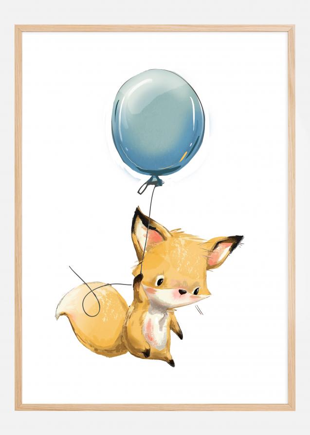 Bildverkstad Fox Balloon Poster