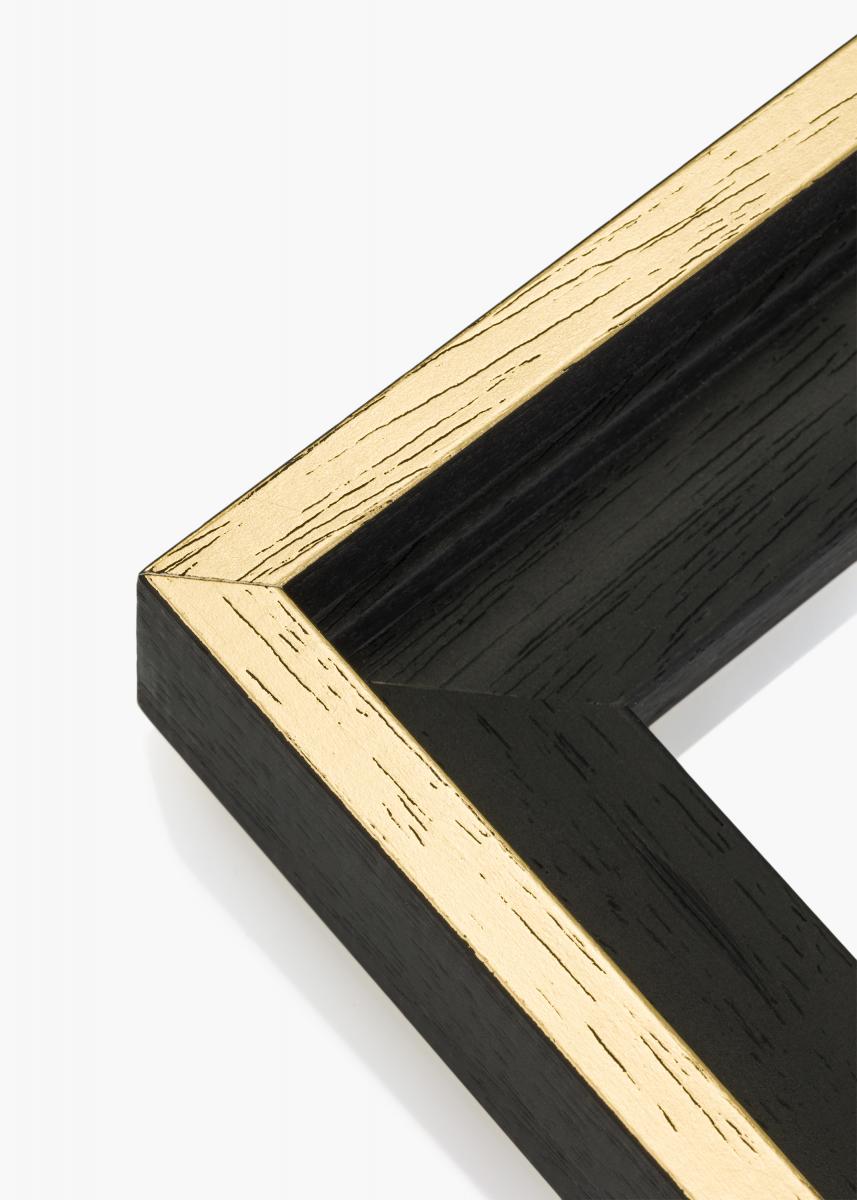 Hier Rahmen für Leinwand Madison Schwarz / Gold 60x80 cm kaufen