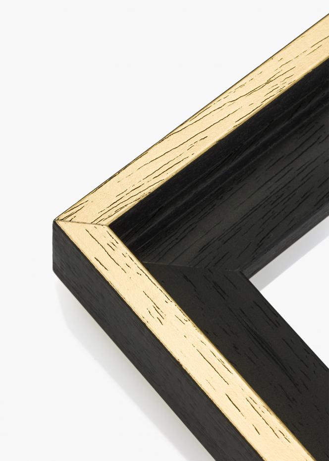 Mavanti Rahmen fr Leinwand Madison Schwarz / Gold 60x70 cm