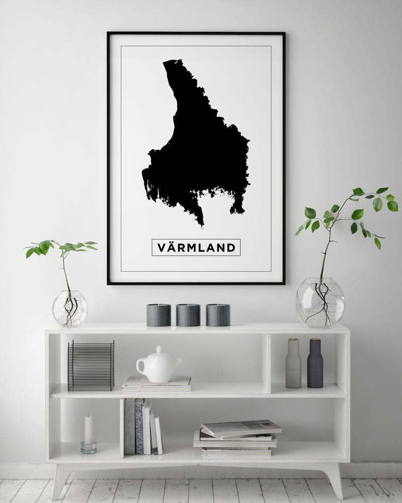 Bildverkstad Map - Vrmland - White Poster