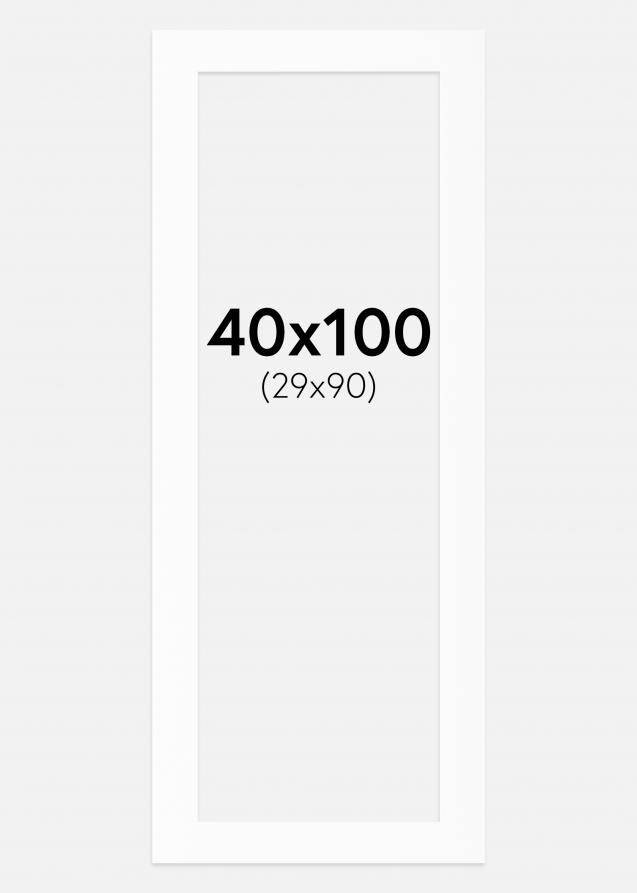 Artlink Passepartout Weiß Standard (weißer Kern) 40x100 cm (29x90)