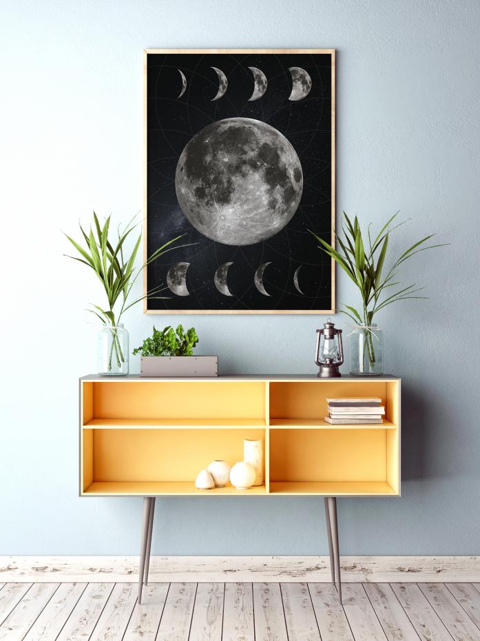Bildverkstad Moon Phases Poster