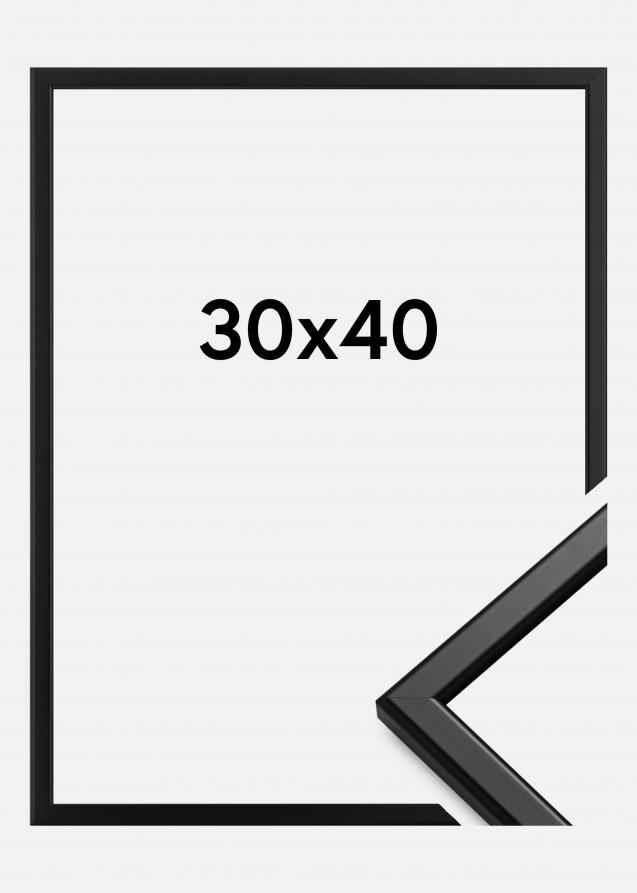 HHC Distribution Rahmen Slim Matt Antireflexglas Schwarz 30x40 cm