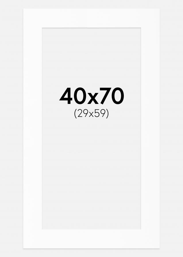 Artlink Passepartout Weiß Standard (weißer Kern) 40x70 cm (29x59)
