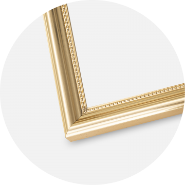 Ram med passepartou Rahmen Gala Gold 40x50 cm - Passepartout Wei 27,5x37 cm