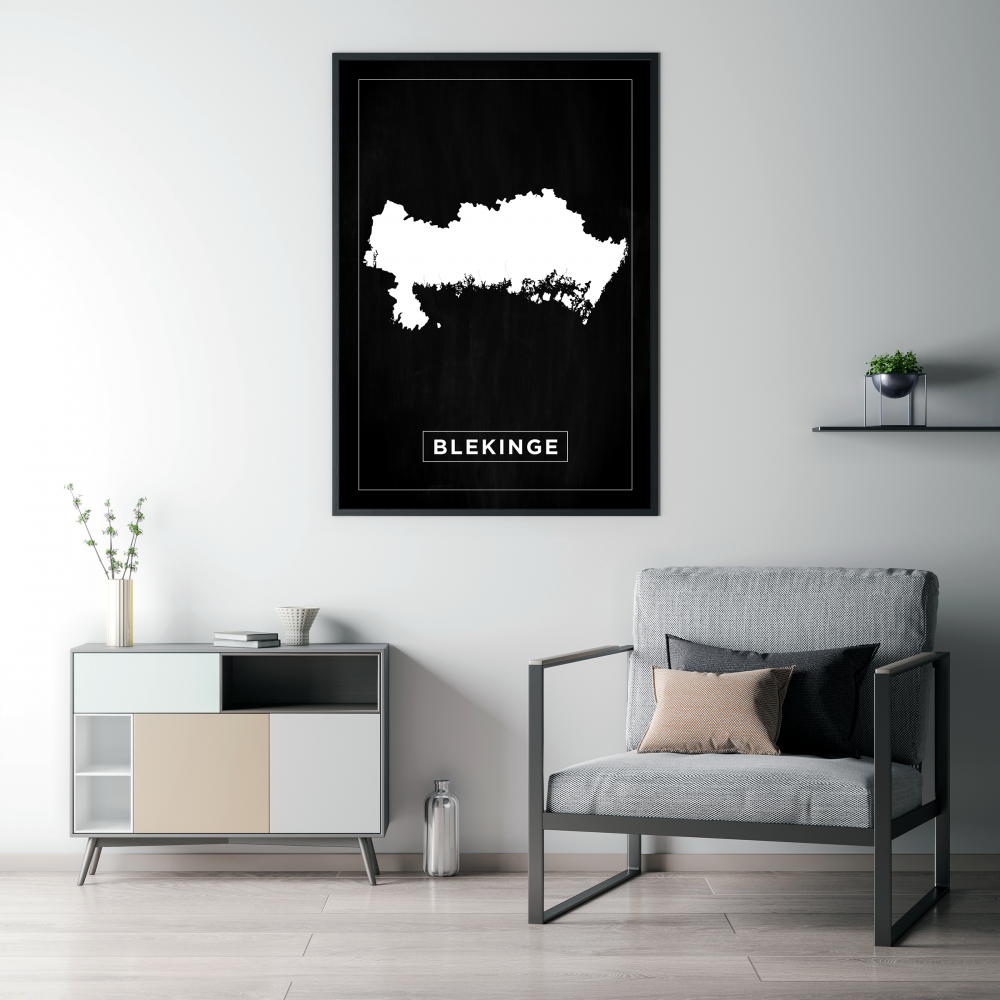 Bildverkstad Map - Blekinge - Black