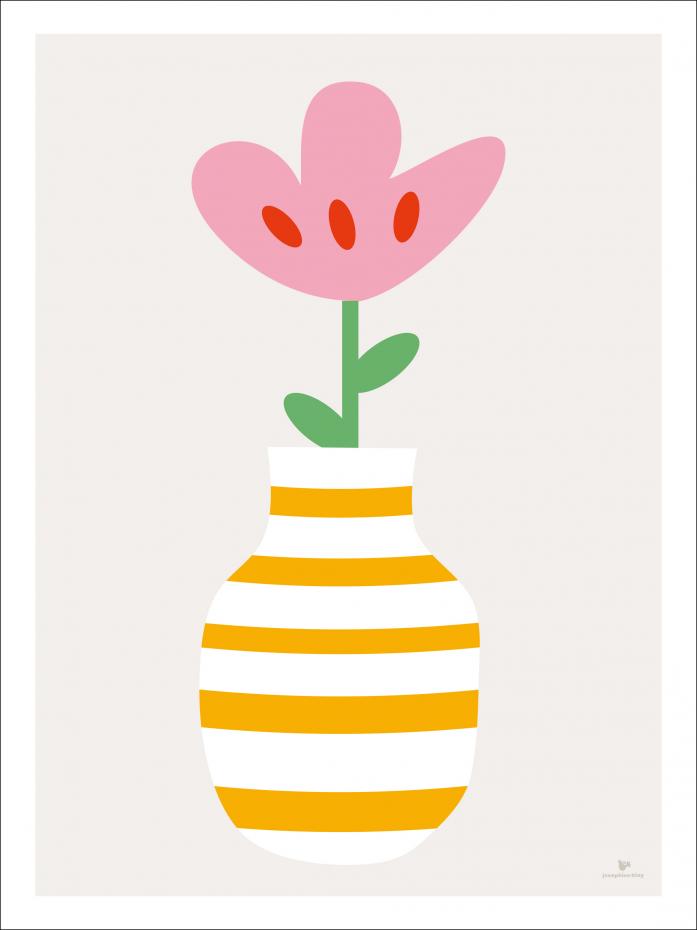 Bildverkstad Flower - Beige Poster