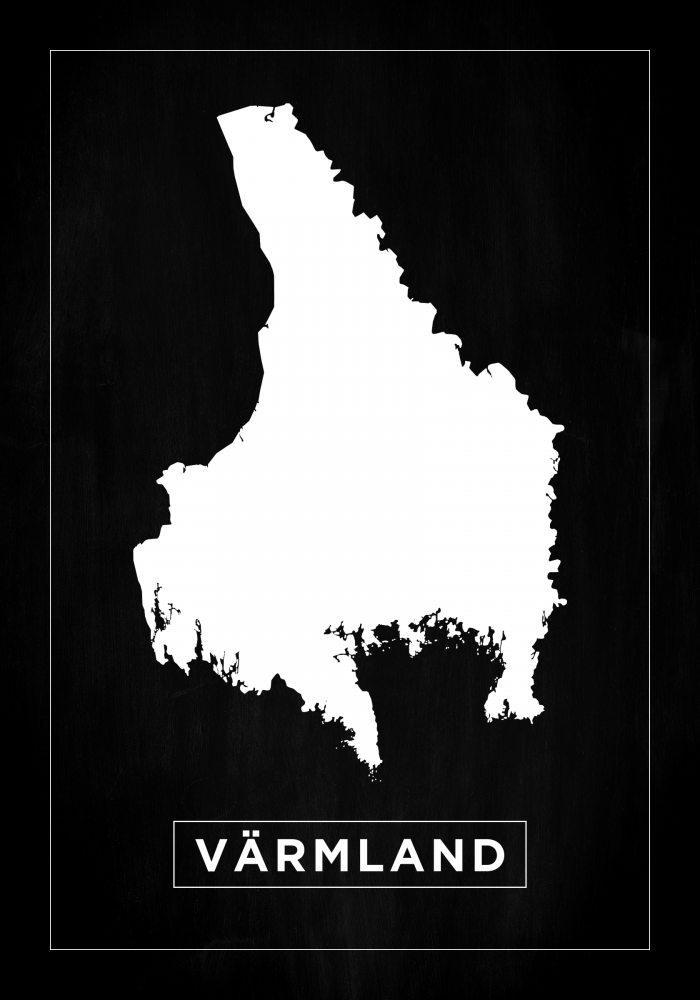Bildverkstad Map - Vrmland - Black Poster