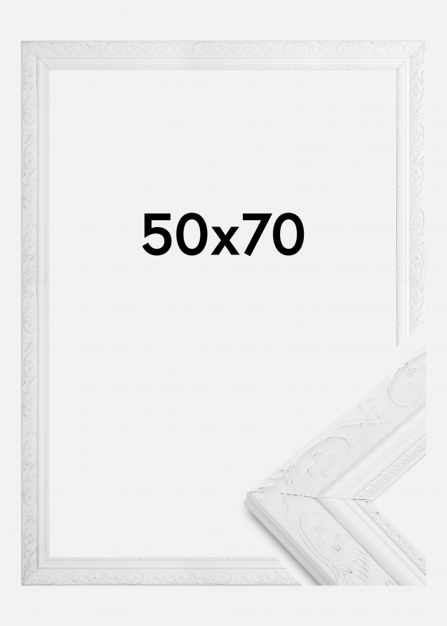 Walther Rahmen Barock Weiß 50x70 cm