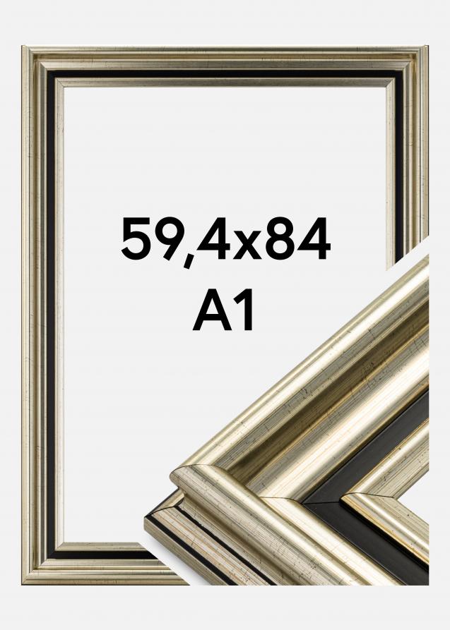 Ramverkstad Rahmen Gysinge Premium Silber 59,4x84 cm (A1)