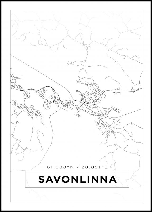 Bildverkstad Map - Savonlinna - White