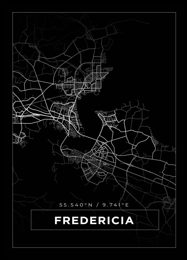 Bildverkstad Map - Fredericia - Black