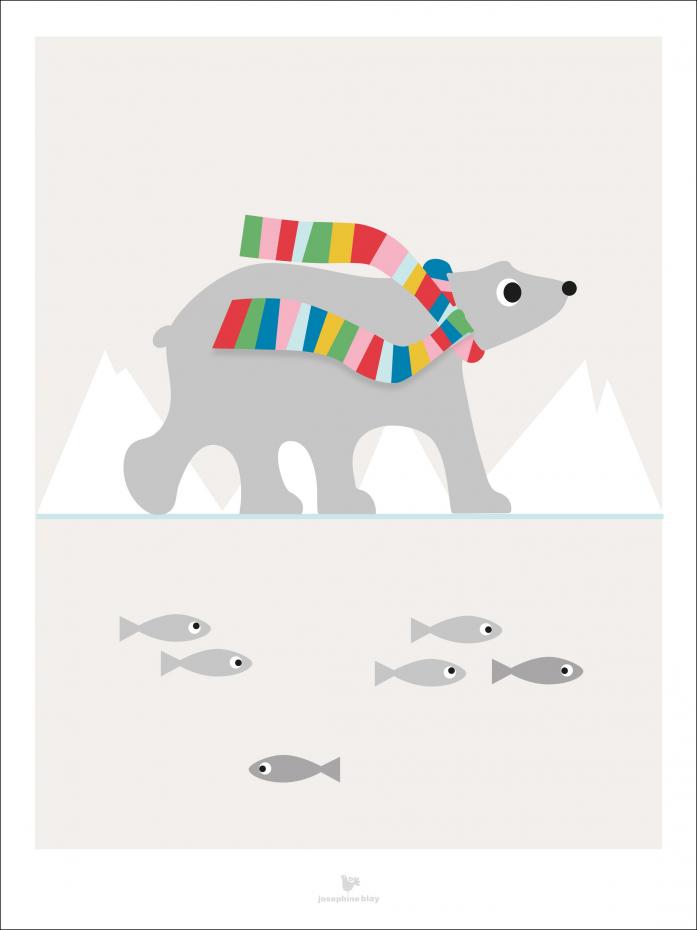 Bildverkstad Polar bear scarf - Beige