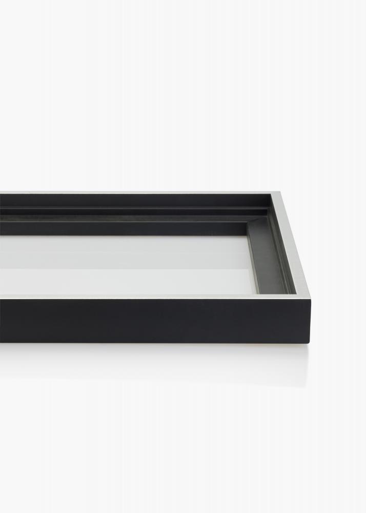 Mavanti Rahmen fr Leinwand Reno Schwarz / Silber 40x100 cm
