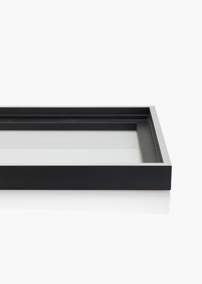 Mavanti Rahmen fr Leinwand Reno Schwarz / Silber 18x24 cm