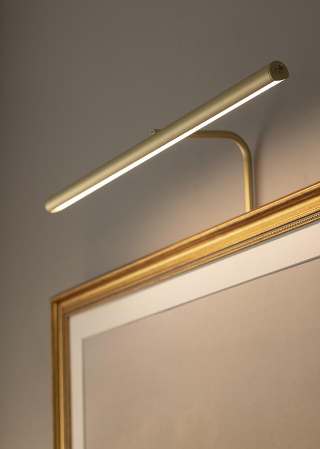 Texa Design Gallery LED 60 cm für Rahmenbreite +90 cm Bildbeleuchtung - Messing