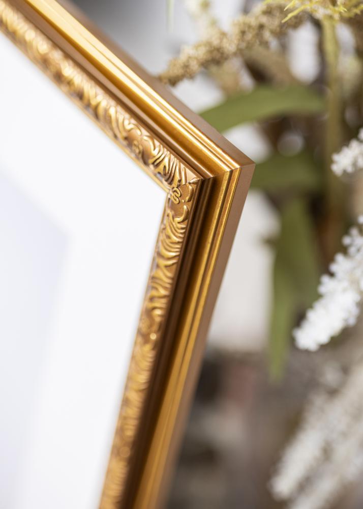BGA Rahmen Swirl Acrylglas Gold 50x70 cm