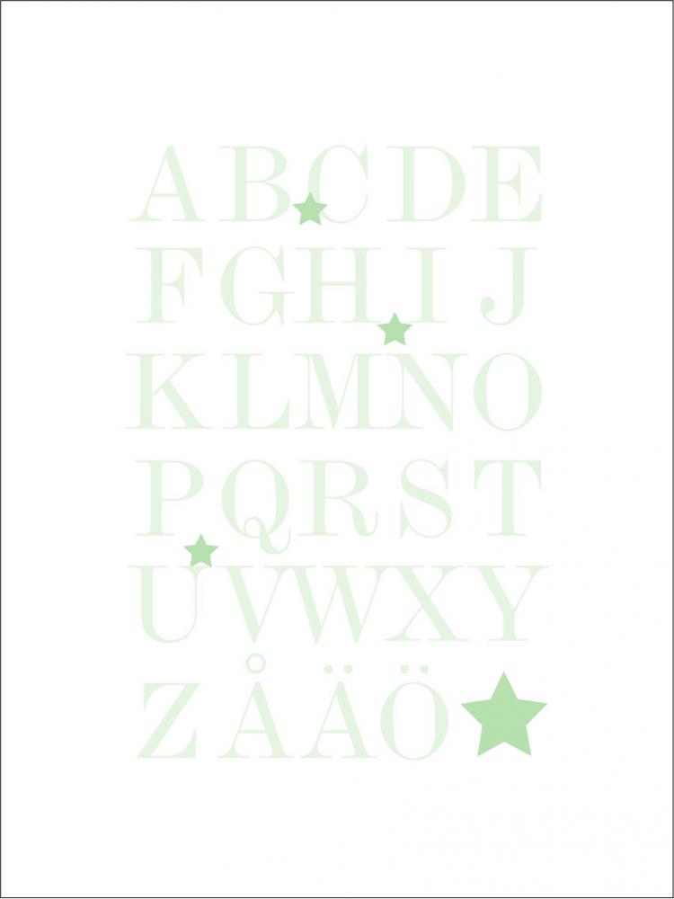 Malimi Posters ABC - Mintgrn - 30x40 cm