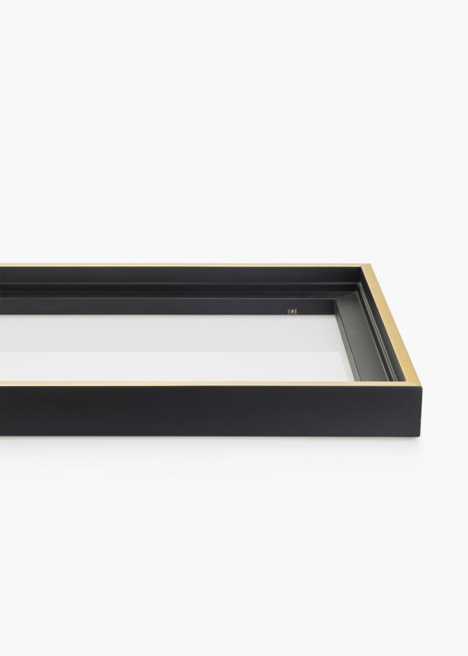 Mavanti Rahmen fr Leinwand Tacoma Schwarz / Gold 50x70 cm