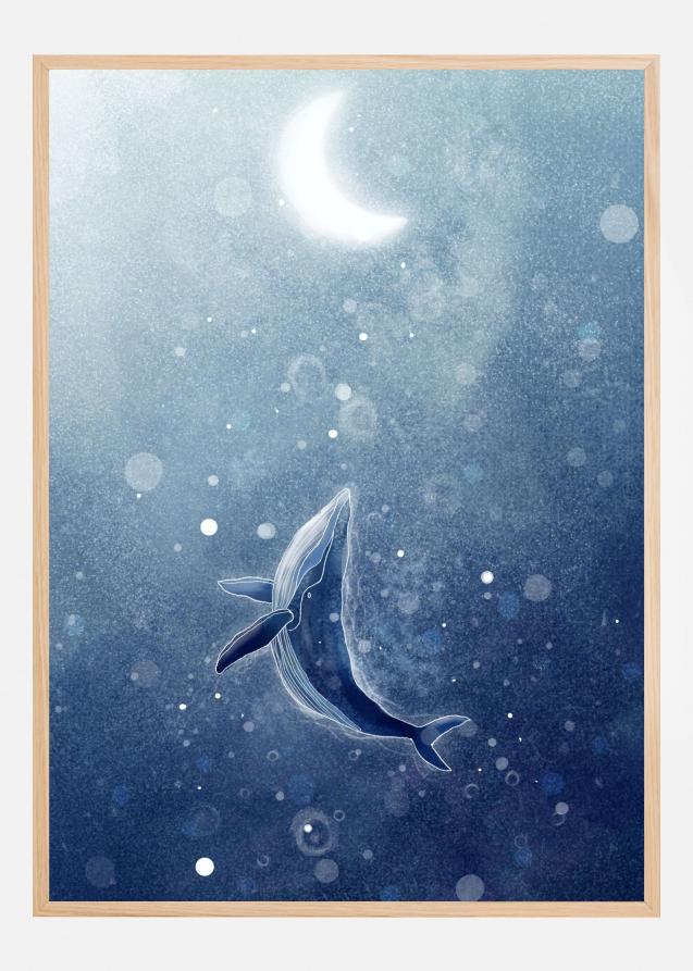 Bildverkstad Galaxy Whale Poster