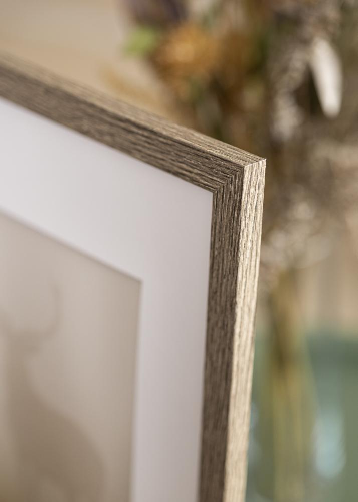 Estancia Rahmen Stilren Acrylglas Dark Grey Oak 42x59,4 cm (A2)