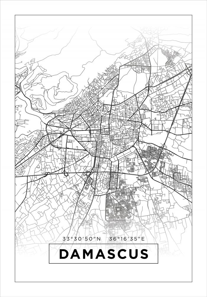 Bildverkstad Map - Damascus - White