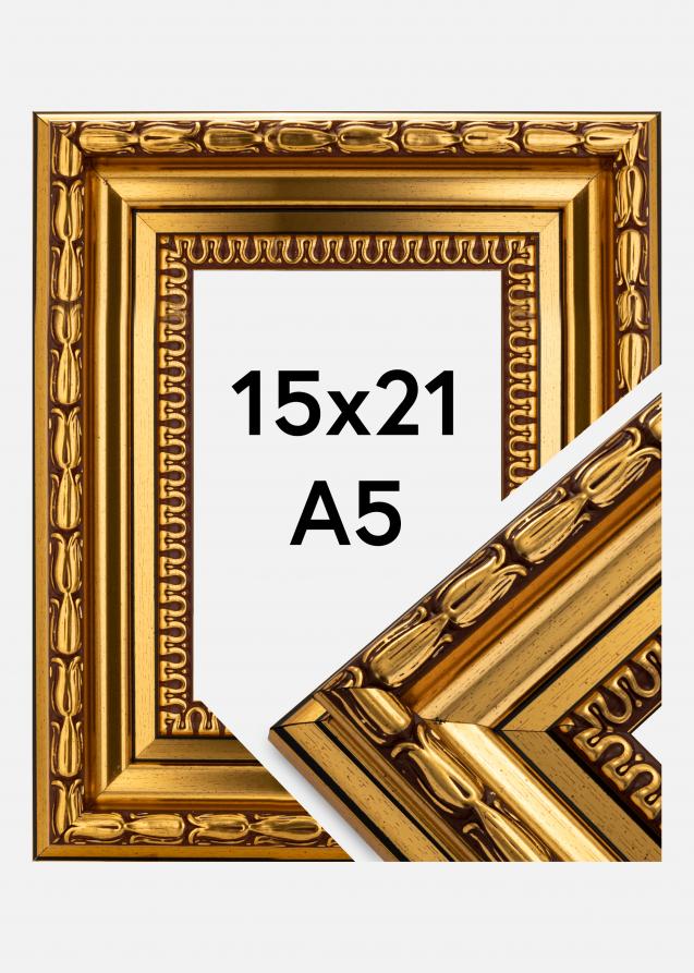 Ramverkstad Rahmen Birka Premium Gold 15x21 cm (A5)