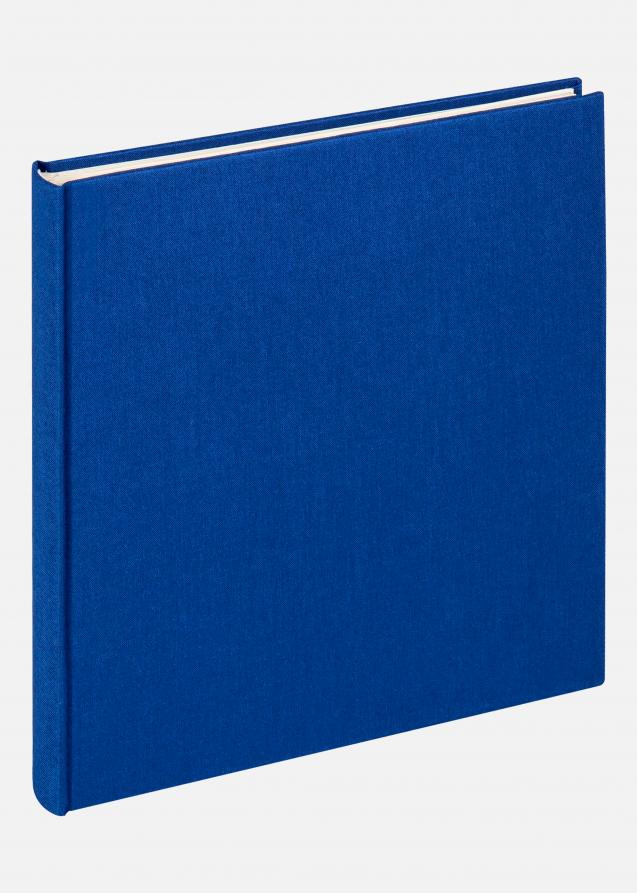 Walther Cloth Fotoalbum Blau - 22,5x24 cm (40 weiße Seiten / 20 Blatt)