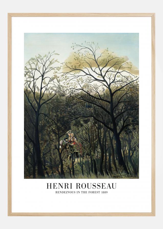 Bildverkstad Henri Rousseau - Rendezvous In The Forest Poster