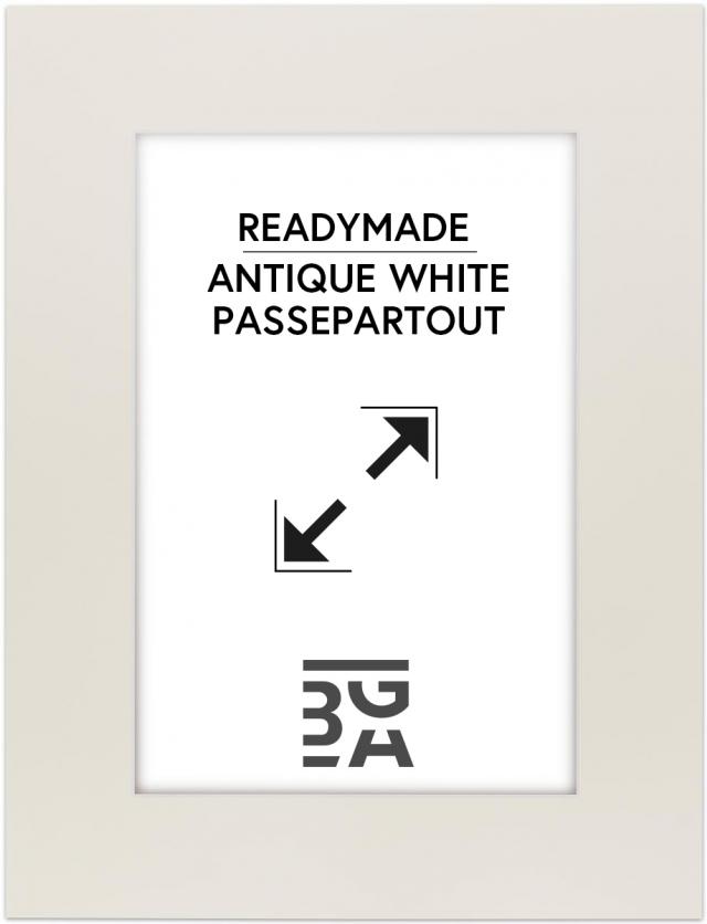 Konstlist Crescent Passepartout Antique White (weißer Kern) 29,7x42 cm (19x29)