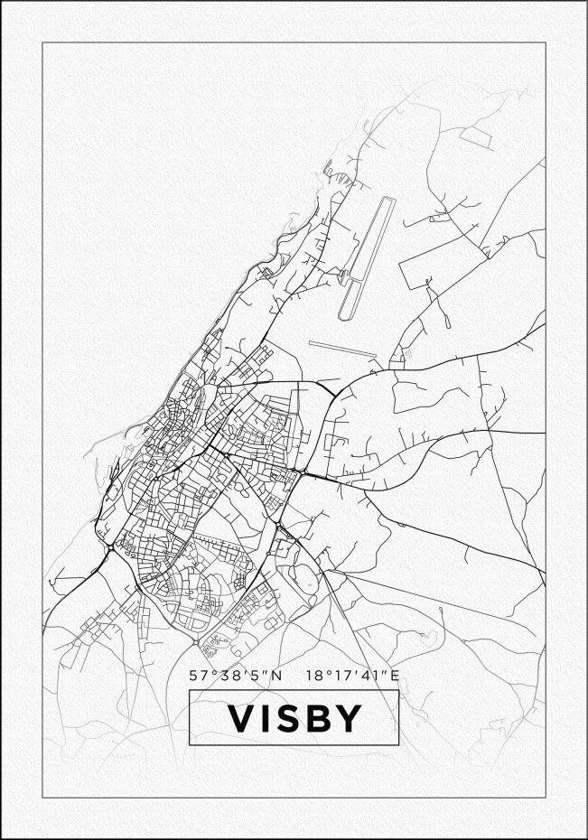 Bildverkstad Map - Visby - White