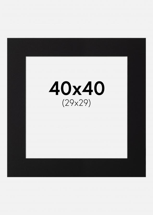 Artlink Passepartout Schwarz Standard (weißer Kern) 40x40 cm (29x29)