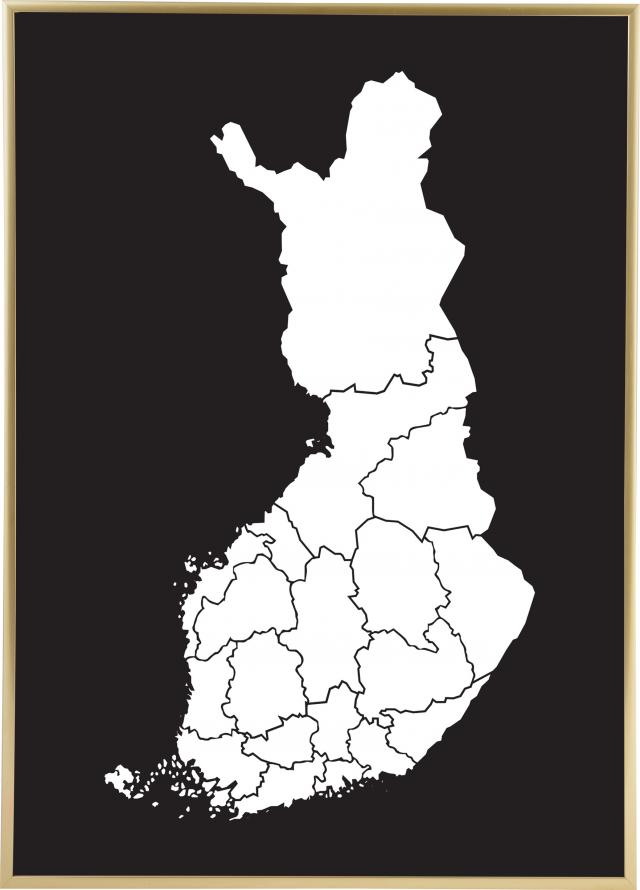 Bildverkstad Map - Finland - White