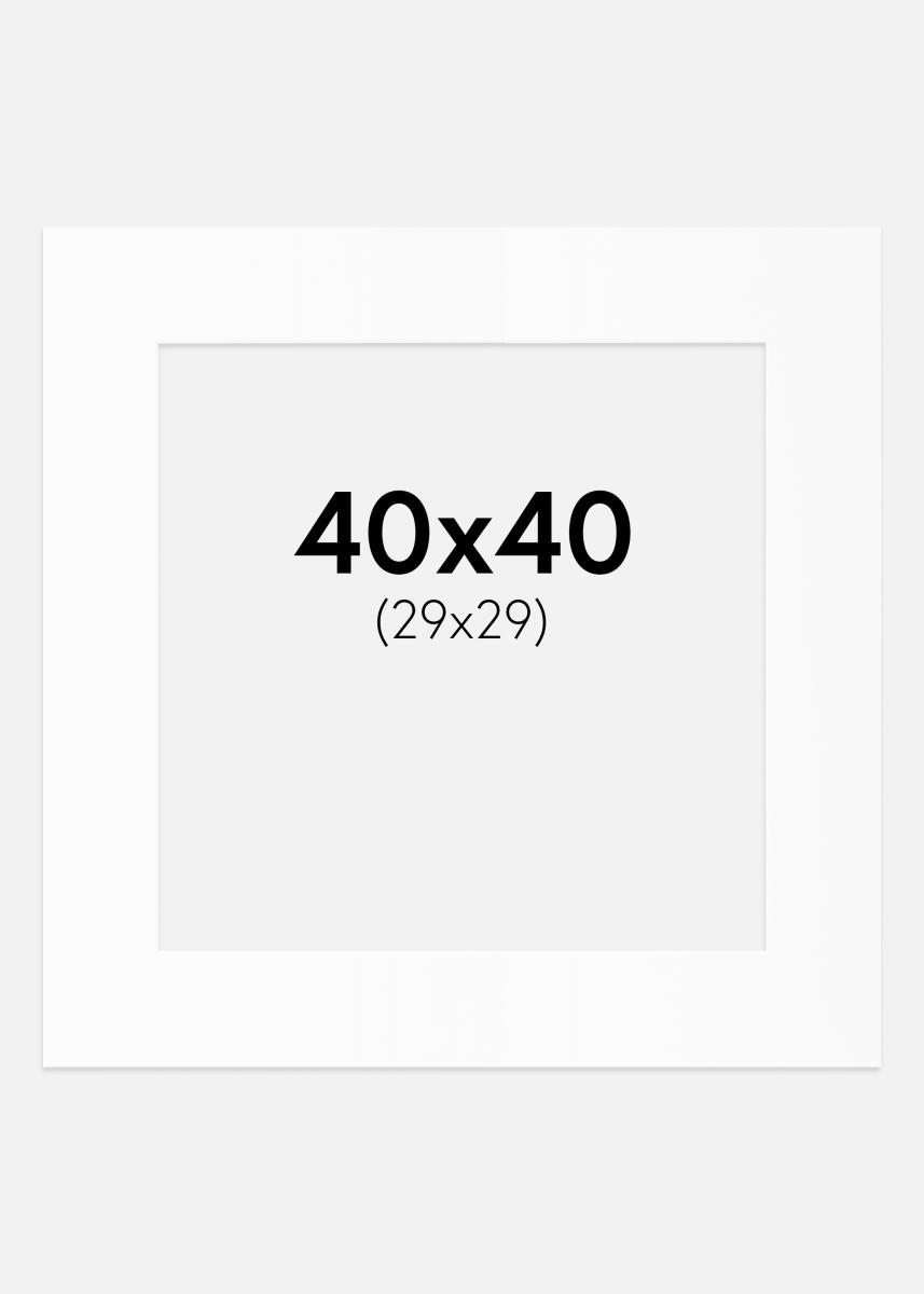 Artlink Passepartout Weiß Standard (weißer Kern) 40x40 cm (29x29)