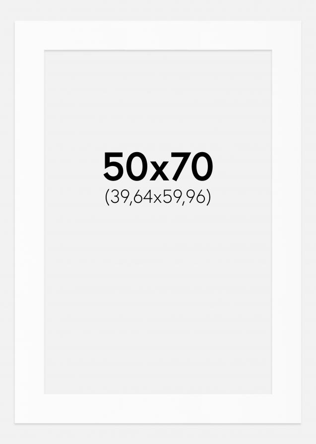 Artlink Passepartout Weiß Standard (weißer Kern) 50x70 cm (39,64x59,96)