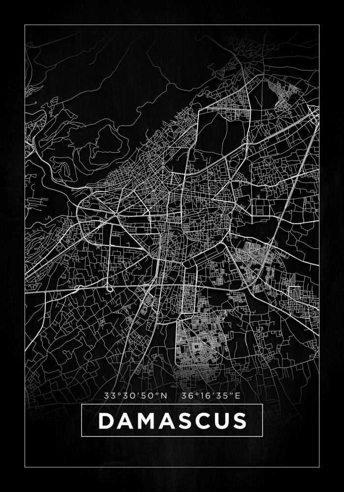 Bildverkstad Map - Damascus - Black