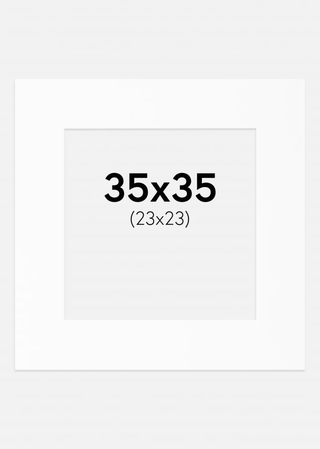 Artlink Passepartout Weiß Standard (weißer Kern) 35x35 cm (23x23)