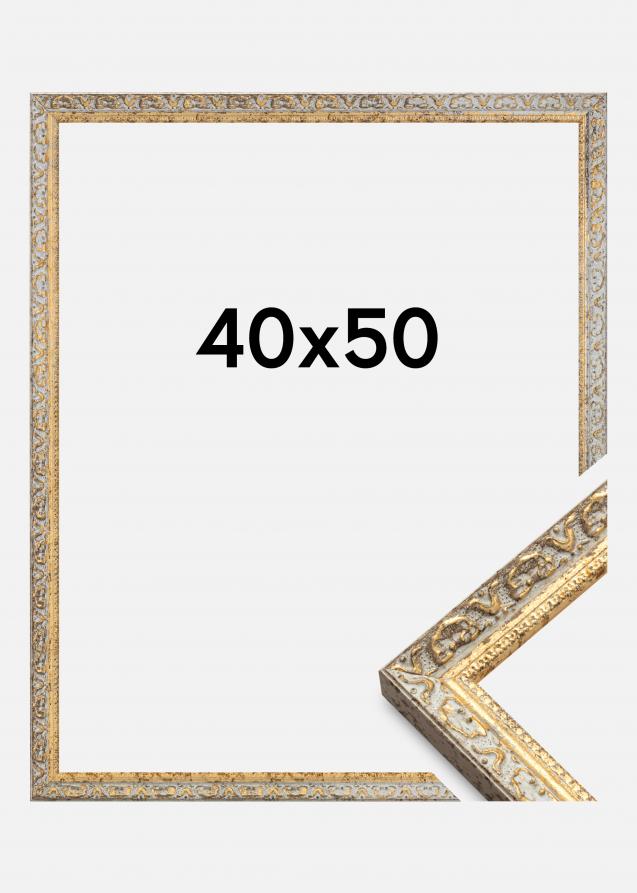 Bubola e Naibo Rahmen Smith Gold-Silber 40x50 cm